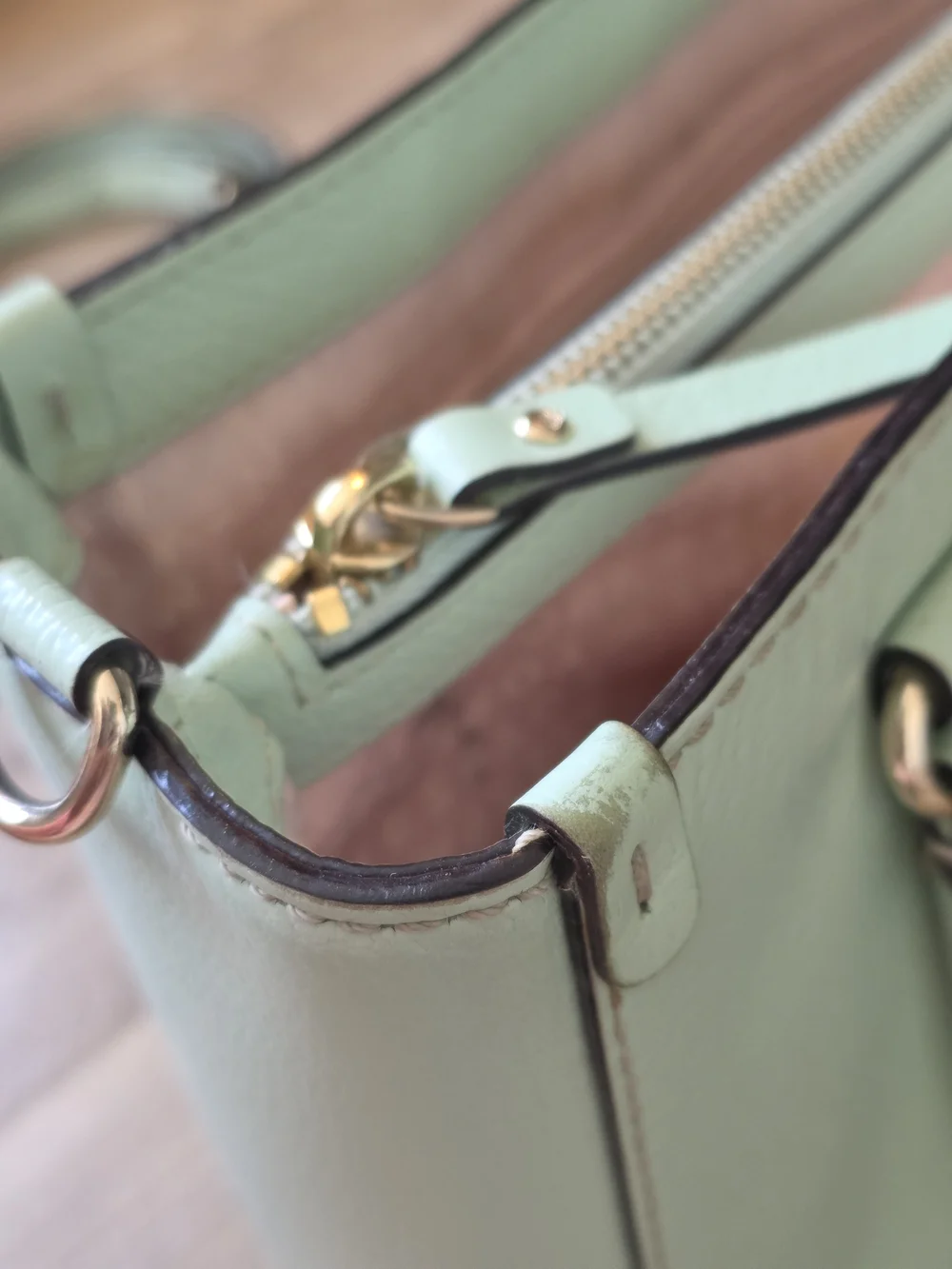 kate spade Mint Leather Satchel